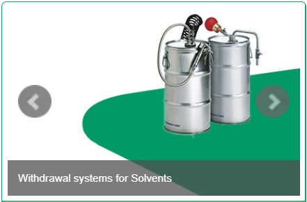 Withdrawal systems for Solvents